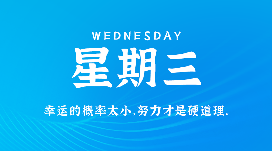 06日03日，星期三，在这里每天60秒读懂世界！